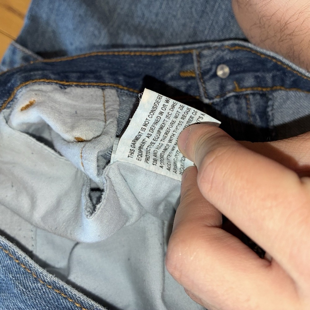 Red Route Mens Motorcycle Jeans Blue 34x32 Made With Kevlar Riding Denim Pockets - Picture 7 of 12